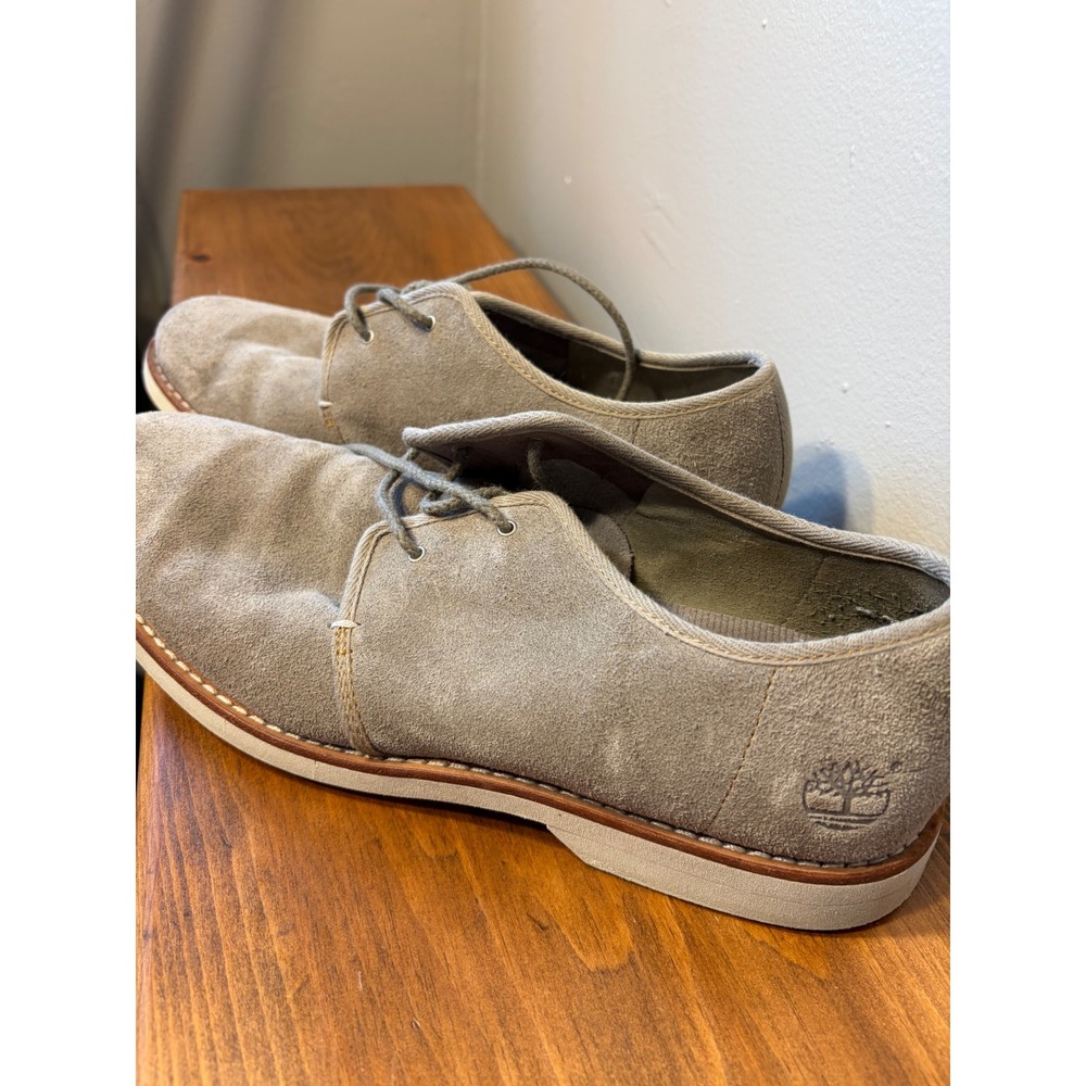 Timberland Earthkeepers Hookset Oxford Tan Suede Lace Up Shoes Mens 9M 5922R